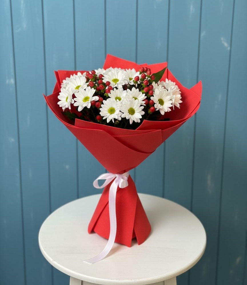 Букет цветов из: Хризантемы в Лесосибирске