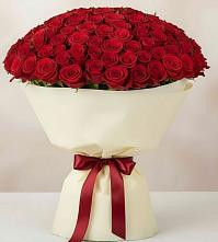 Букет 101 Красная роза Милано в Лесосибирске