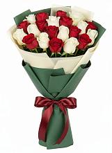 Букет Микс из красных и белых роз #REPLACE_PRED# Лесосибирске