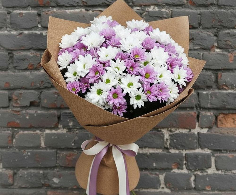 Букет цветов из: Хризантемы в Лесосибирске
